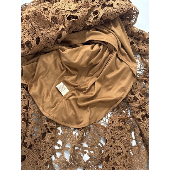 Reba Maxi Skirt Women‎ 4 Autum Meadows Crochet Tiered High Low Boho Farycore - Picture 10 of 10